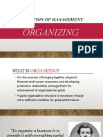 ORGANIZING FOR SUCCESS