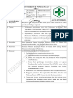 8.2.1.2 Sop Penyediaan Dan Penggunaan Obat