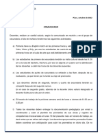 Comunicado - Finalización Del III Bimestre - SLG 2022