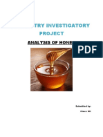 Analysis of Honey Reveals Presence of Minerals and Carbohydrates