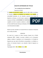 Extension de Titulo