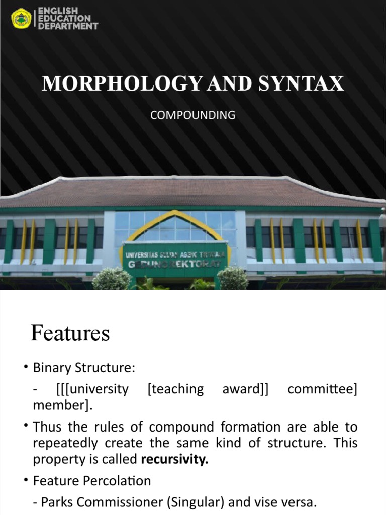 Understanding Compounding in Syntax | PDF | Social Science | Language ...