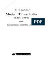 Modern Times: India: Sumit Sarkar