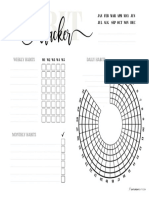 Habit Calendar Printable Beige PDF SaturdayGift