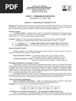 Module 2 in IStat 1 Probability Distribution