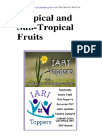 Sub - Tro - Fruit Horticulture