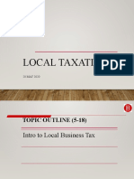 Local Taxation Part I