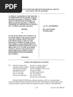 Download Emergency motion in Sangamon County Circuit Court to clarify preliminary injunction won by the Catholic Charities of Illinois by Tom Ciesielka SN60124721 doc pdf