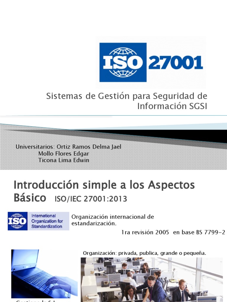 Introducción a ISO 27001 y SGSI | PDF | Seguridad de información ...