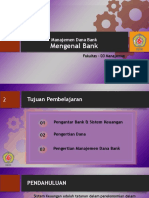 MDB#1 - Mengenal Bank