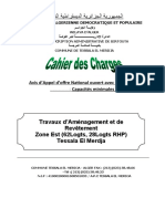 CAHIER DES CHARGES Travaux de Revêtement Voiries Et Aménagement Des Trottoirs Rue 62 Cnep + 28 RHP