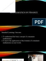 MATHEMATICS OF FINANCE