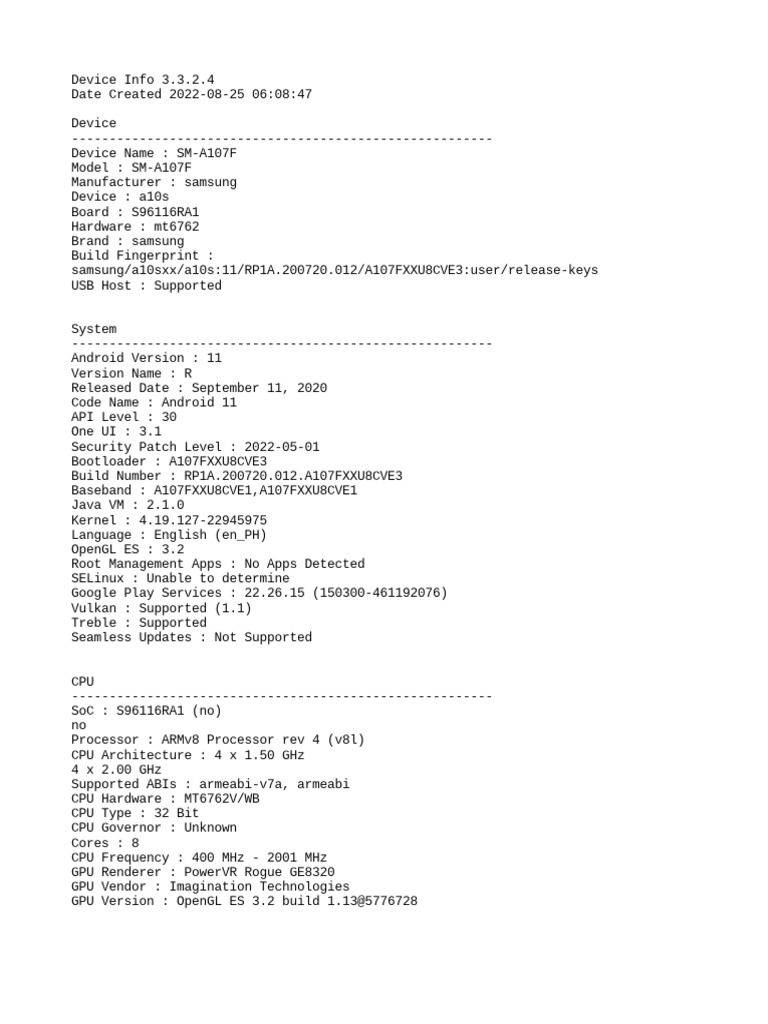 Device info pdf pixel android operating system 