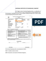 How To Read Provisional Admission Letter