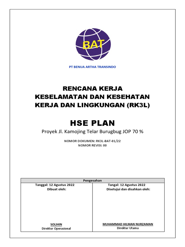 Hse Plan Pdf