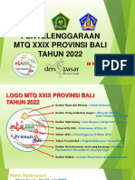 Buku Panduan MTQ Xxix Bali 2022