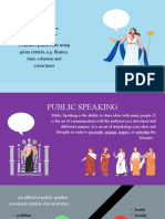 Factors To Public Speaking