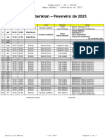 Coro Gulbenkian Calendário de Ensaios e Espetáculos Fevereiro 2023