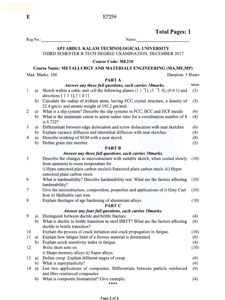 Ktu University Question Paper 3 PDF