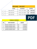 Meja Kasir + Tangga Dorong