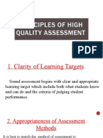 Principles of High Assessment Topic 2