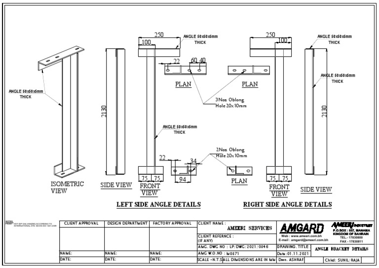 Angle Bracket Details PDF