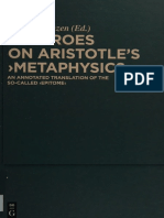 On Aristotles Metaphysics An Annotated Translation of The So-CA