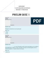 Law On Obligations and Contracts pq1 Prelim Exam