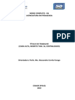 Relato de Prática Pedagógica em Alfabetização