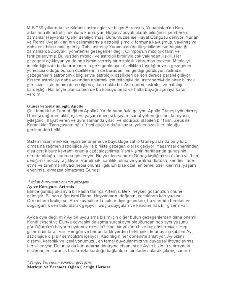 Astroloji Ve Mitoloji Pdf