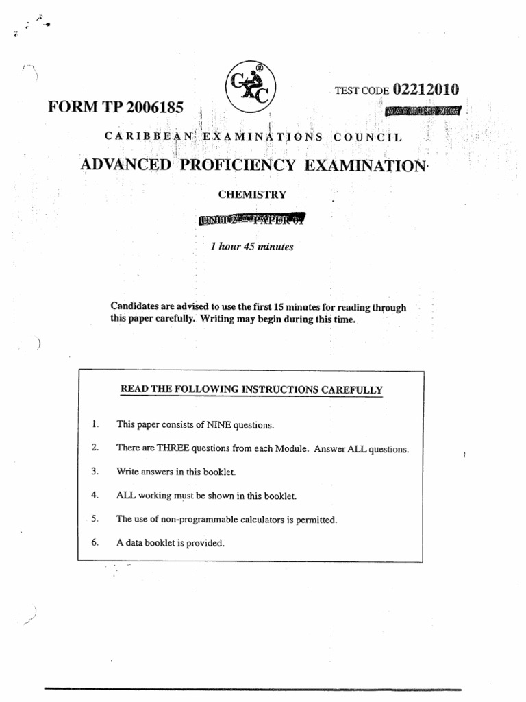 Cape unit 1 past papers chem download free pdf precipitation