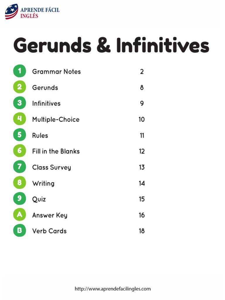 116 - Gerunds-and-Infinitives - Monday 17th BEGINNERS | PDF | Verb ...