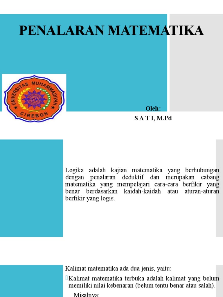 Penalaran Matematika 2 Pdf