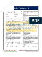 Algebra Set - 1