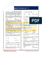 Algebra Set - 4