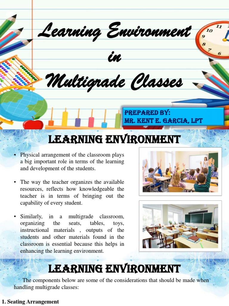 Learning Environment in Multigrade Classes | PDF | Classroom | Pedagogy