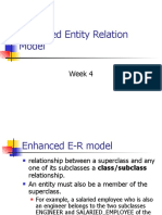 Enhanced Entity Relationship Model