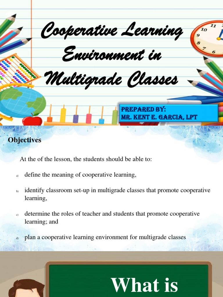 Cooperative Learning Environment In Multigrade Classes Pdf Learning