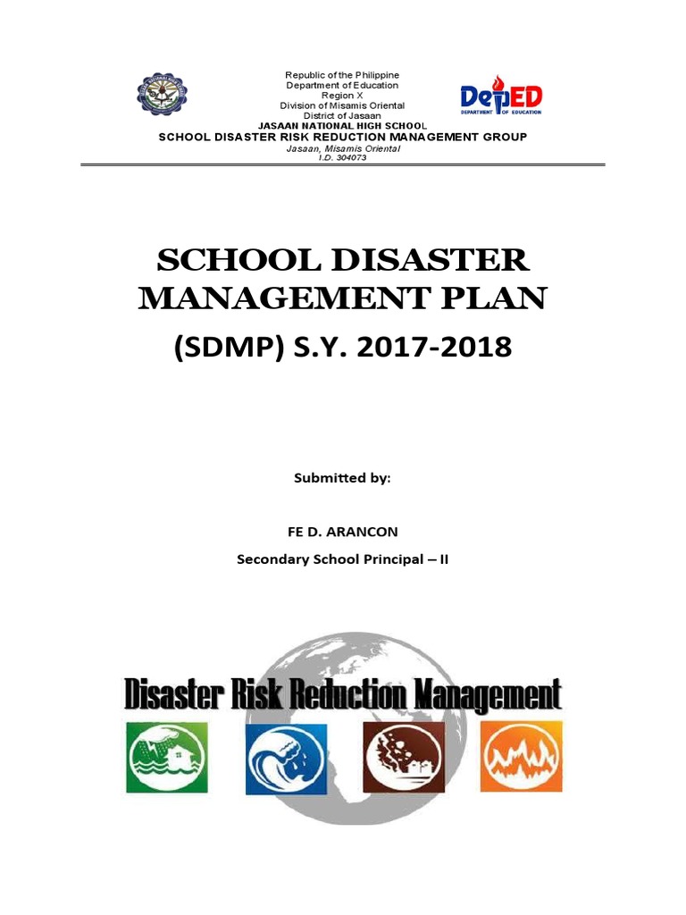School Disaster Management Plan 2017-2018 | PDF | Emergency Management ...