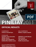 Piniliay 2011: Official Results