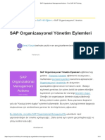 SAP Organizational Management Actions - Free SAP HR Training