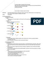 Classify Sets Using Common Objects According To Color and Shape LP (MS Word)