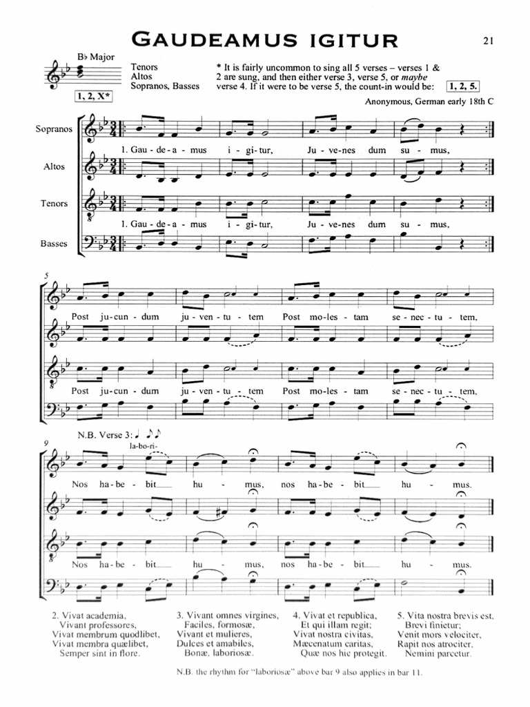 Gaudeamus Igitur - 72868 | PDF