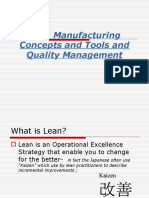 Lean Manufacturing and Quality IT3