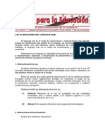 Tema para exponer- Alteraciones del lenguaje oral