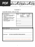 Year 7 Lesson 3 All-in-One Cakes