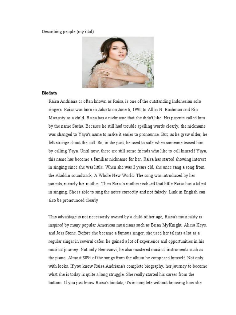 Describing People Pdf