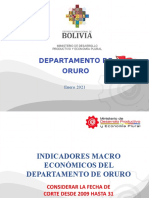 Efemeride Departamento de Oruro 2021 General