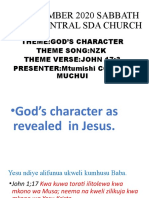 GOD's CHARACTER AS REVEALEAD IN CHRIST