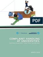 University Complaints Handling Guidelines April 2016